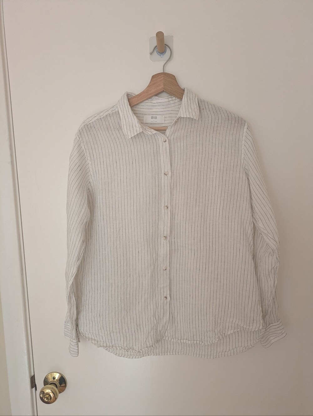 Uniqlo Striped Linen Button Down